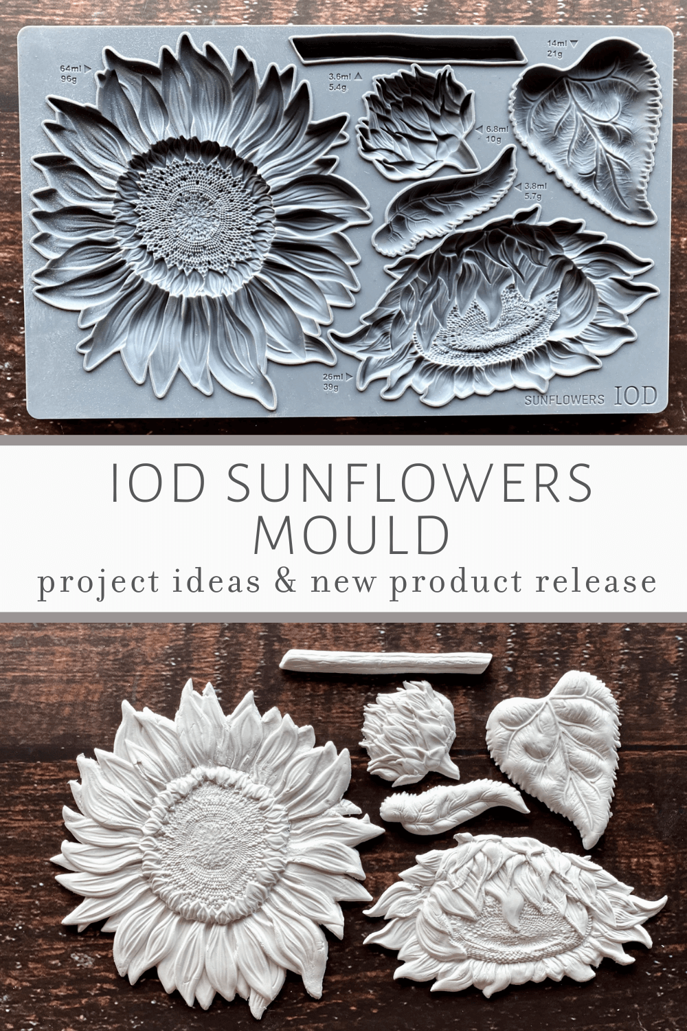 Sunflowers IOD Mould